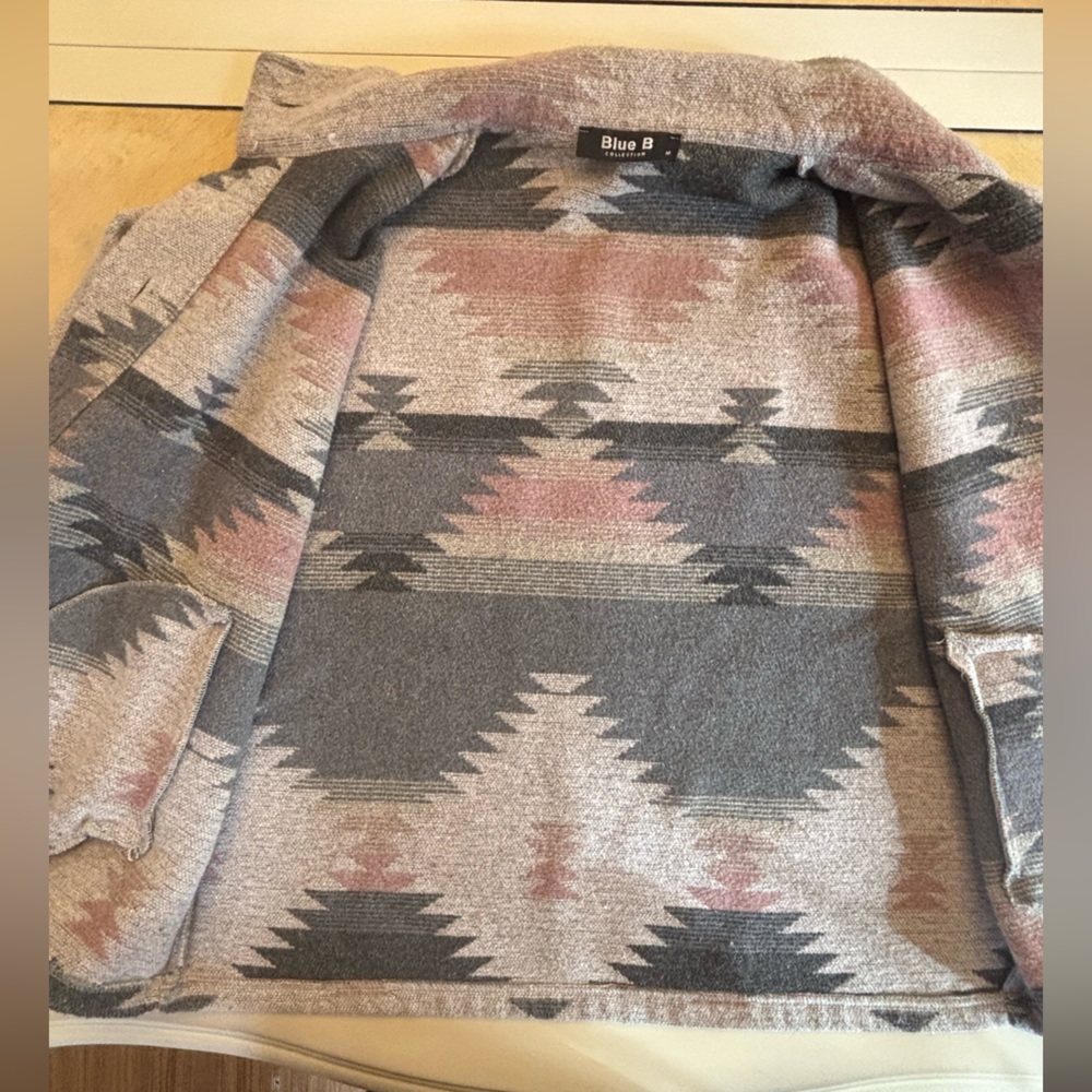 Southwestern Patterned Button-Up Jacket - Picture 10 of 10